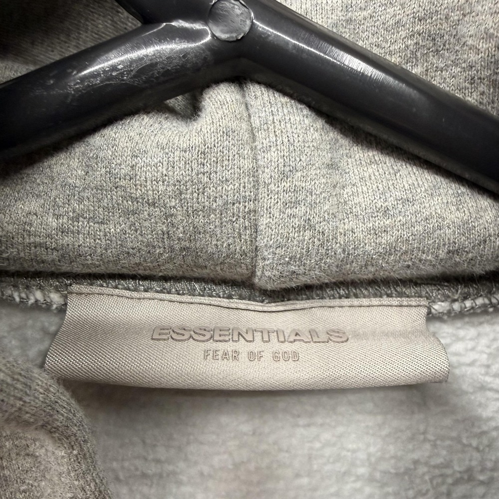 Fear Of God Essentials Hoodie Mens Medium Gray Pullover Streetwear - Picture 6 of 7